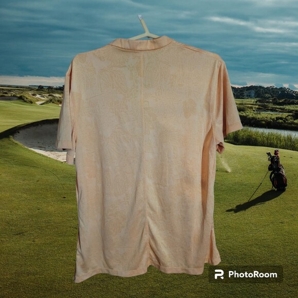 Nike Dri Fit  Standard Fit  Floral Imprint Women's Size L Polo (P51) - Picture 2 of 2